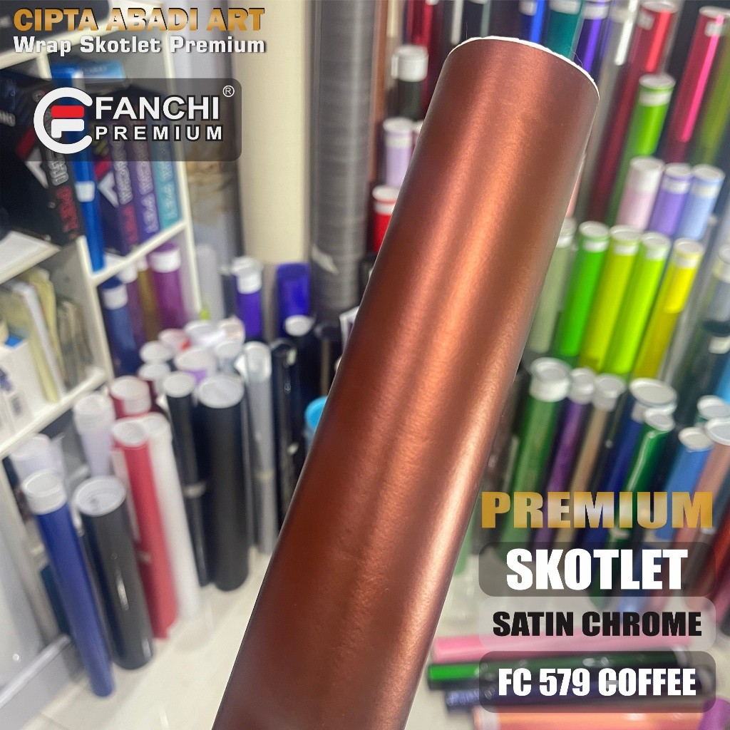 sticker skotlet coklat doff stiker satin brown scotlet krom metalik dop scotlite chrome