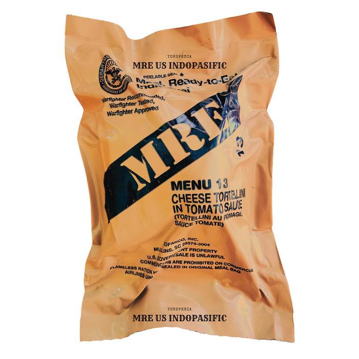 PROMO  US MRE RATION CASE B MENU 13-24 ( RANSUM TENTARA AMERIKA ) Makanan Survival Food - Menu 13