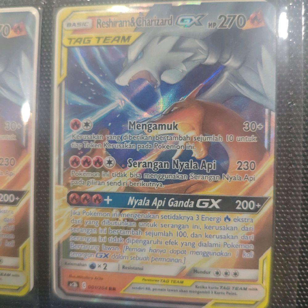 Kartu Pokemon TCG Reshiram & Charizard GX Tag Team AC3B RR 001/204
