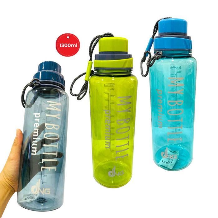 DNG My Bottle Premium 1300ml – Botol Minum Kekinian, Tebal & Tahan Panas - BAP13L BIRU MUDA