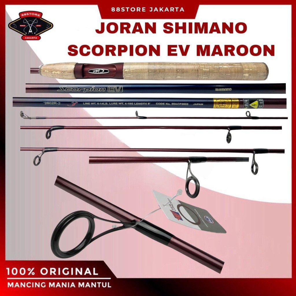 88StoreJakarta Liebe Joran Scorpion Shimano 6-14lbs 183cm