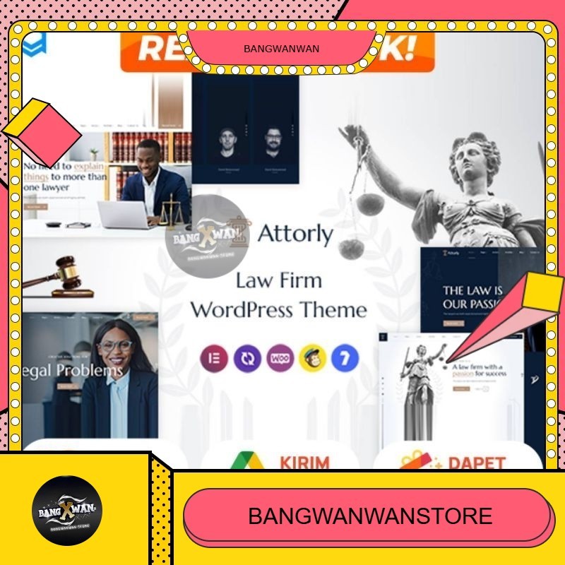 Attorly Theme Wordpress Premium For Law Firm Unlimited Domain