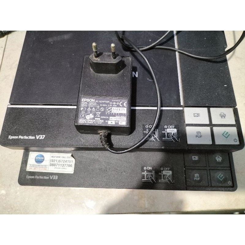 Adaptor Power Suplai Scaner Epson Perfection V370 V33 V220 V330 V300 V330p V37 V100 Original Epson 1