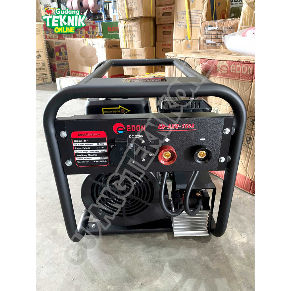 Genset LAS 1000Watt EDON ED-AXQ-160A AVR / Genset Mesin Welding Las Listrik 1000 Watt 160A Power Gen