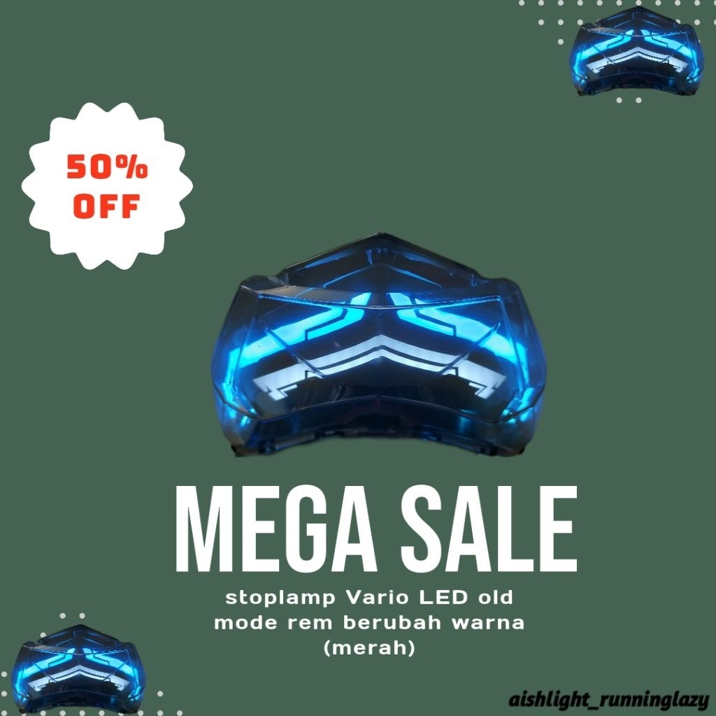 FULLSET stoplamp Vario led old custom lazy running || stoplamp Vario125/150 led old custom lazy || s