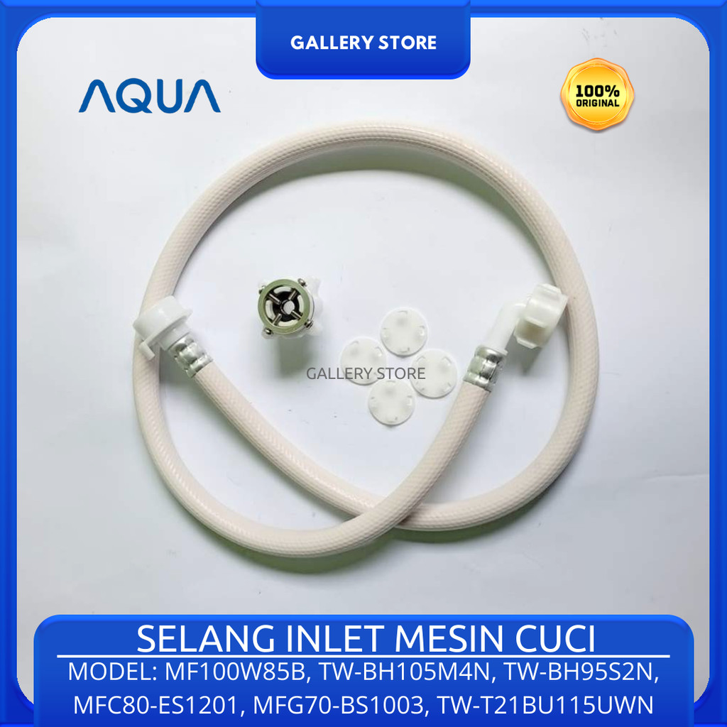 Selang Inlet Water Mesin Cuci MIDEA Bukaan Depan 2 Tabung MFC80-ES1201 MFG70-BS1003 MFC90-ES1201 TW-