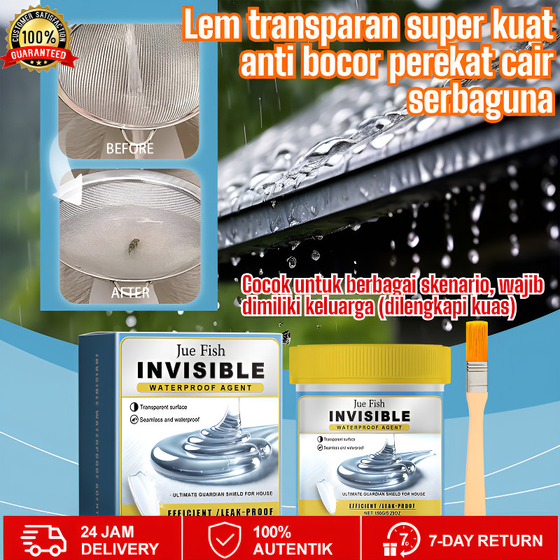 [Bocor Cepat Perbaiki]Lem Perekat Silikon Transparan Tahan Air Super Kuat - Untuk Atap, Kamar Mandi,