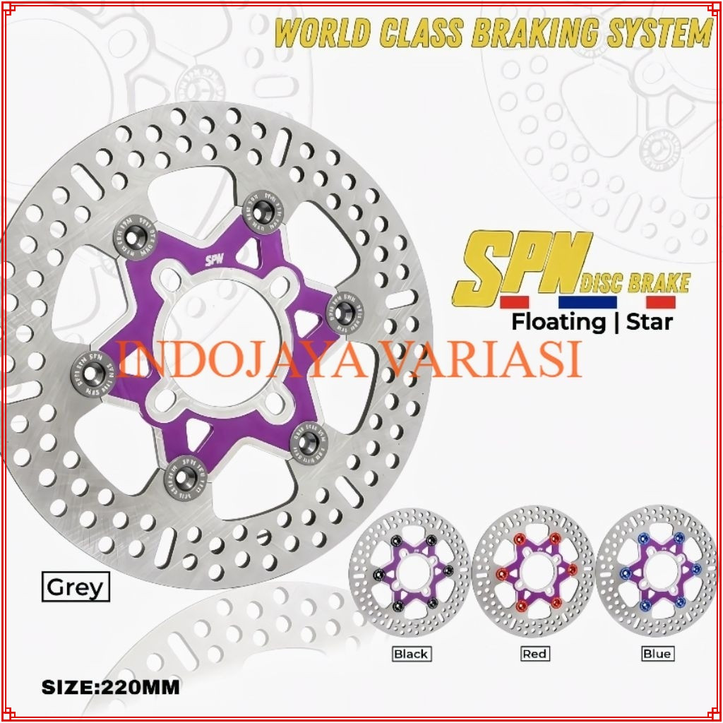 Disk cakram piringan cakram 220mm import thailand  mio beat vario scoopy mio m3 all YMH 4lobang INDO