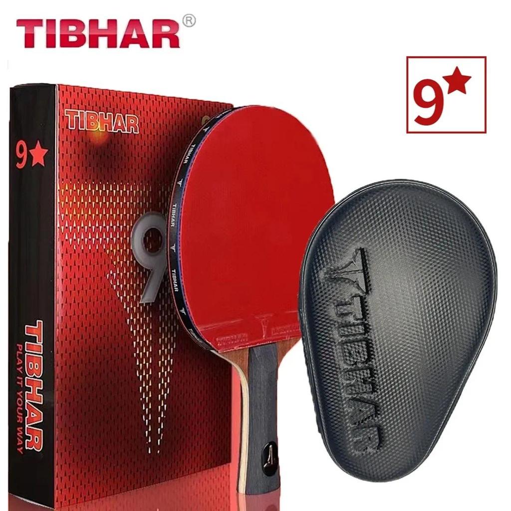 TIBHAR 9 Star Table Tennis Racket Superior Sticky Rubber Carbon Blade Ping Pong Rackets Professional