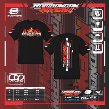 T-Shirt Baju Rombongan Nyeni Original Unisex - Baju Rombongan Nyeni - Free Sticker