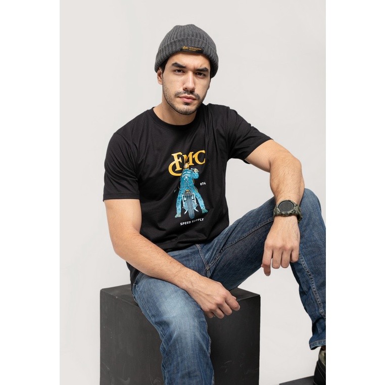 FMC Speed Supply Original Kaos Bikers Center Lengan Pendek 100% Cotton Combed 24s Katun Tshirt Motor