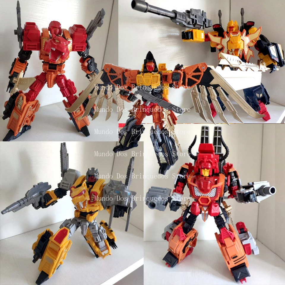 JINBAO Bruticus Predaking Transformation Toys 5IN1 Car Combine Robot Onslaught Swindle Oversize Defo