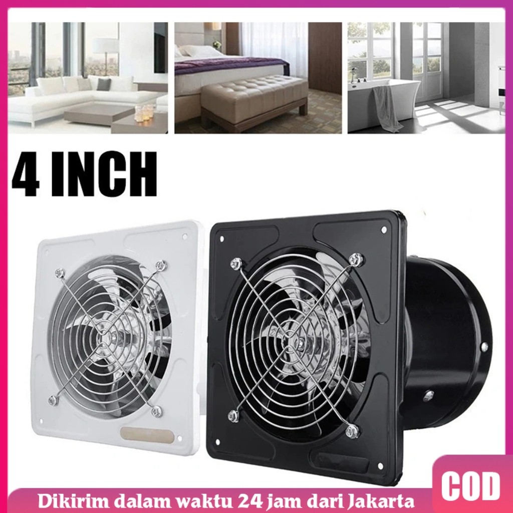 4 Kipas Exhaust Ventilasi Dinding Exhaust Fan Dinding Exhaust Fan Dinding 4 Inch Kipas Exhaust Venti