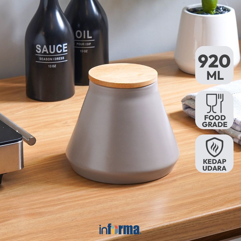 Informa Appetite 920 Ml Irish Stoples Dengan Tutup Jar Tempat Simpan Snack Dan Permen Setoples Tople