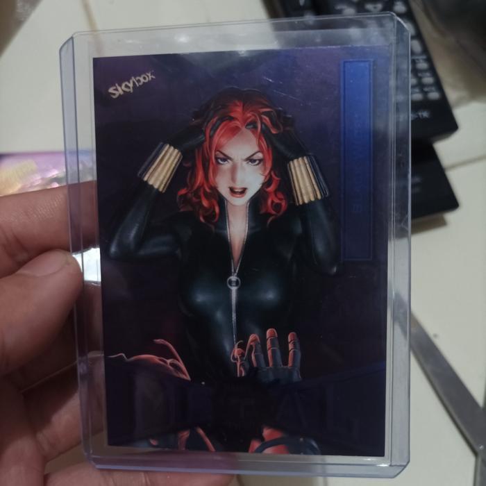 Kartu Marvel SkyBox METAL Universe 2021 Si Cantik Black Widow | PURPLE RARE TaO 