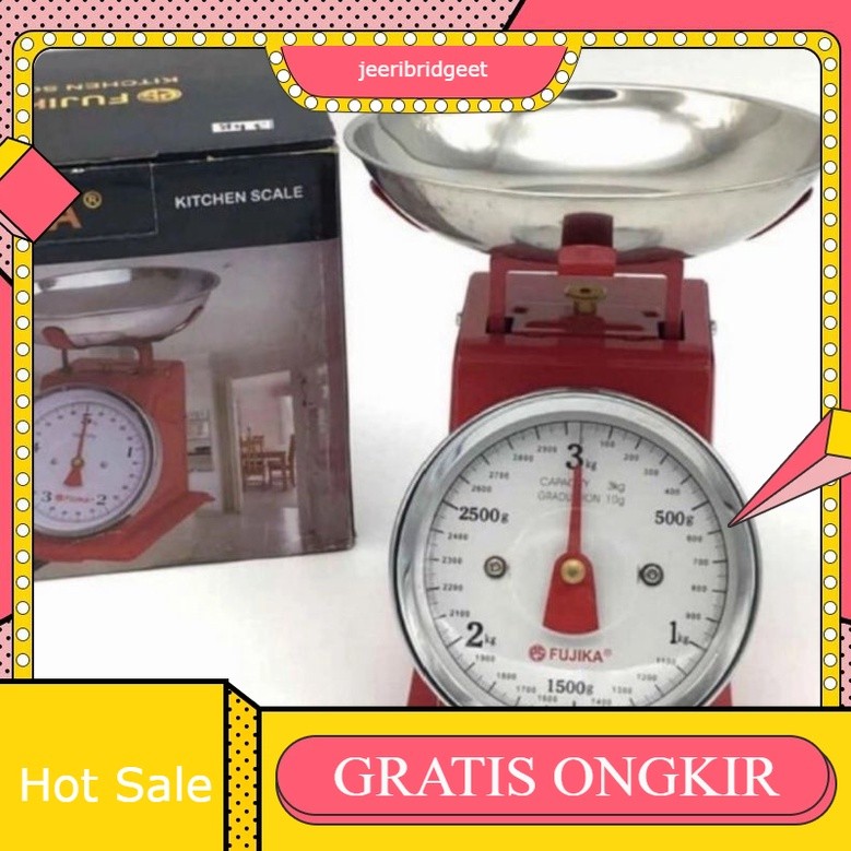 timbangan besi fujika manual 5 kg / timbangan kue / timbangan dapur 2kg 3kg 5kg