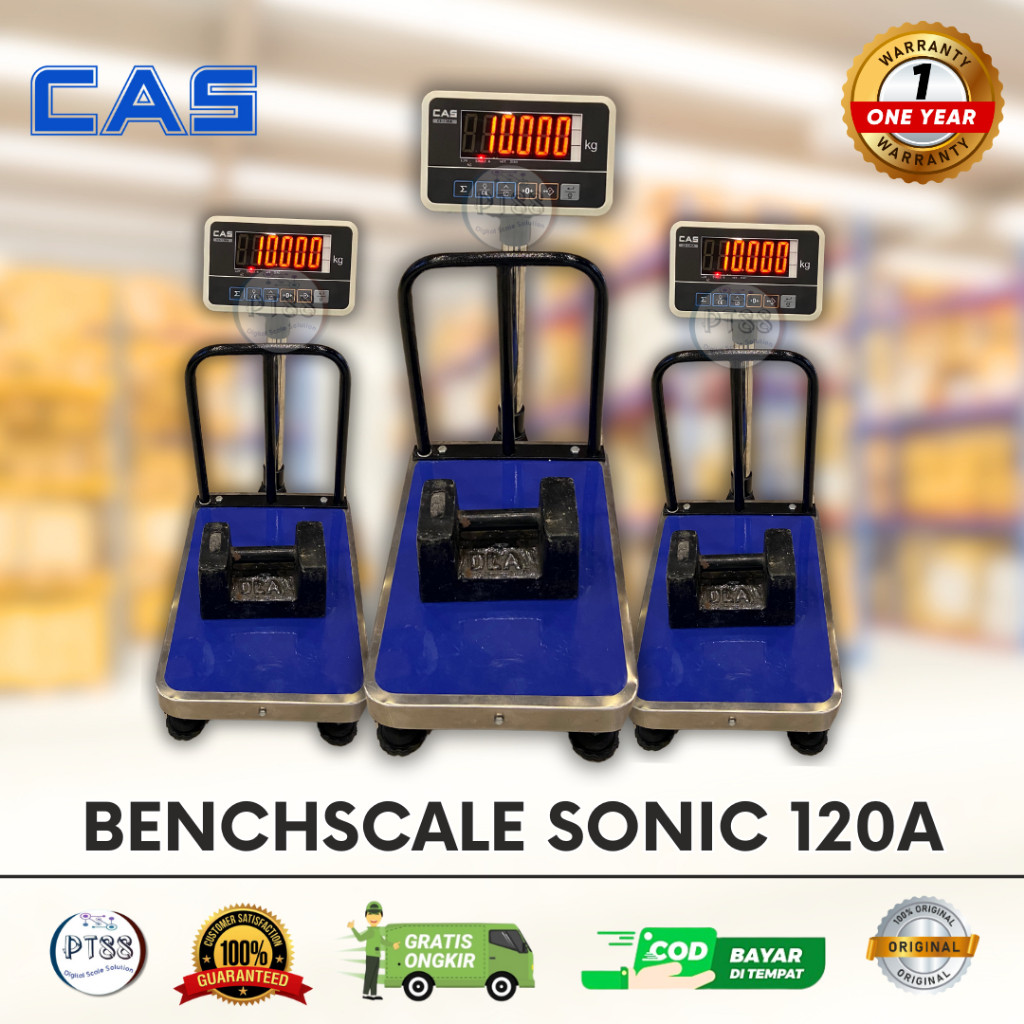 Timbangan Digital 50Kg, 60Kg, 80Kg, 100Kg x 1Gram / Timbangan Barang CAS CI-120A 50Kg, 60Kg, 80Kg,10