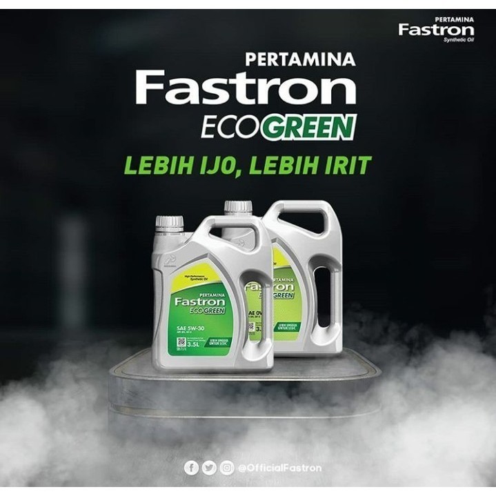 OLI FASTRON GALON 3,5 LITER 5W-30 OLI MESIN MOBIL FASTRON ECO GREEN