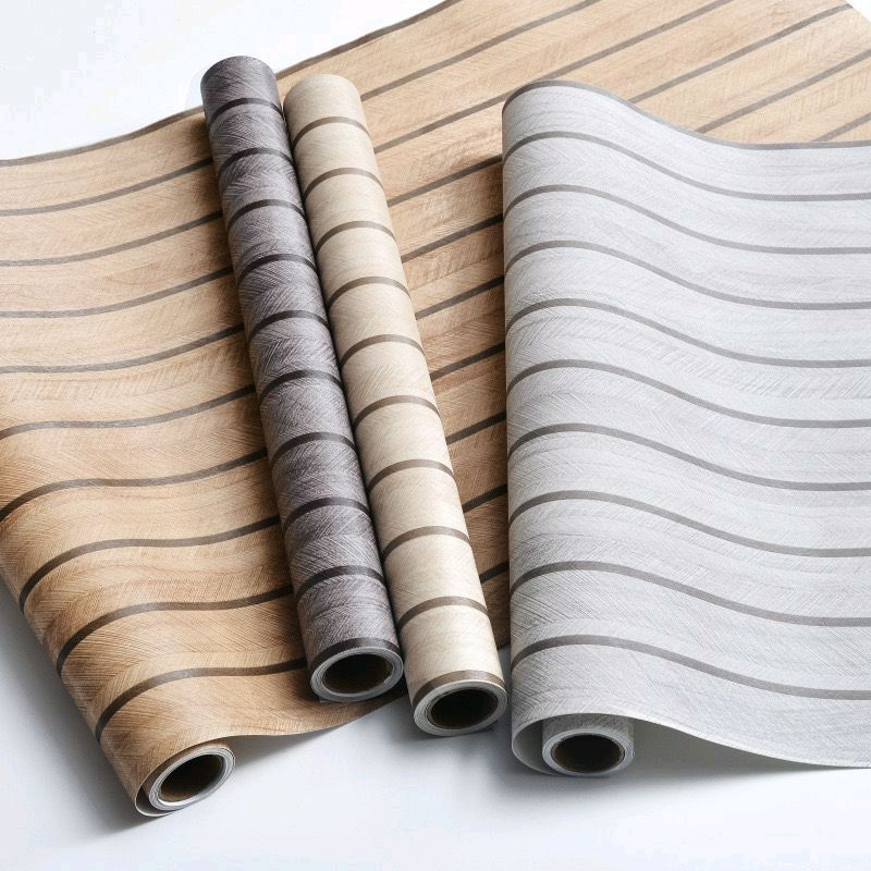 Wallpaper Sticker Dinding Motif Panel pvc Kayu 3D MODERN