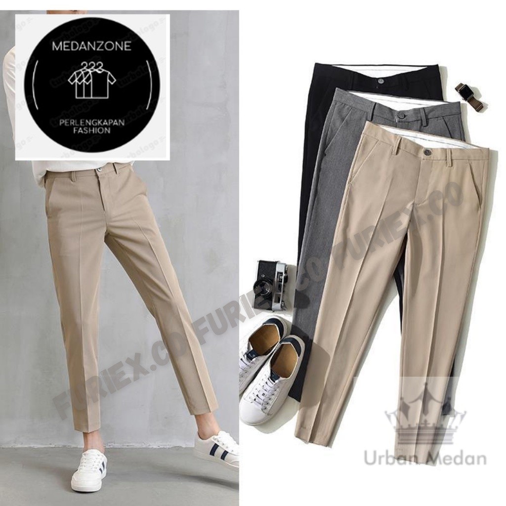 ANKLE PANTS CELANA ANKLE PANTS PANJANG PRIA CELANA ANKLE PANTS SLIM FIT CELANA SIRWAL