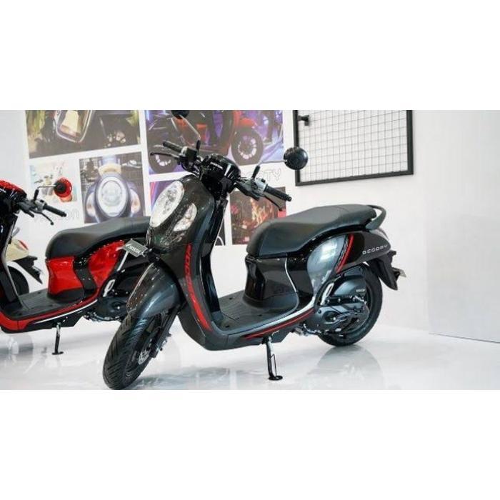 Dek atas pijakan kaki scoopy led new 2020 2021 2022 hitam - Not Specified