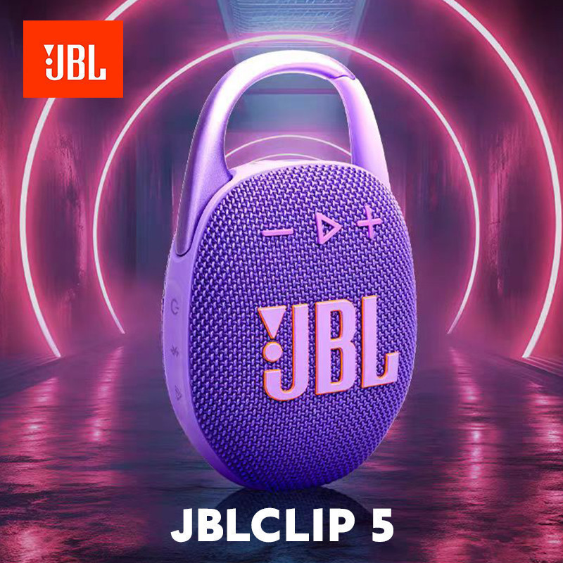 100%Ori JBL Clip 5 Wireless Bluetooth Speaker with Bluetooth Built-in Battery Waterproof and Dustpro