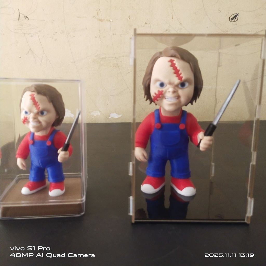 Mainan Figur Chucky, boneka plastik chucky
