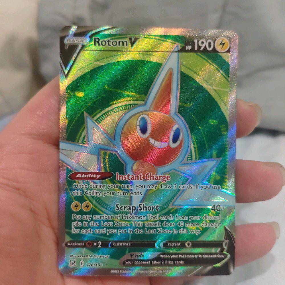 Rotom V 176/196 Kartu Pokemon TCG Original Inggris