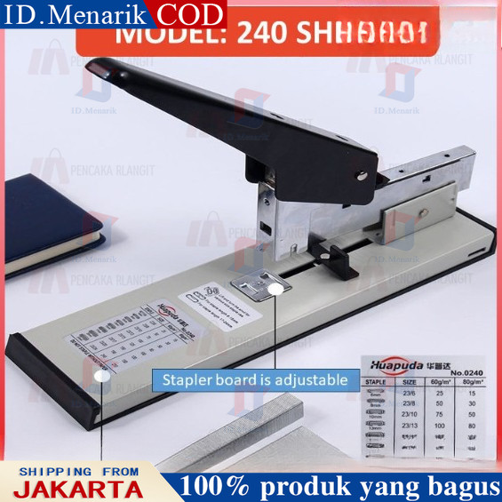 Hekter Untuk Kertas Tebal - Hekter Serba Guna Heavy Duty Stapler Tembak Kangaro /staples Besar/stapl
