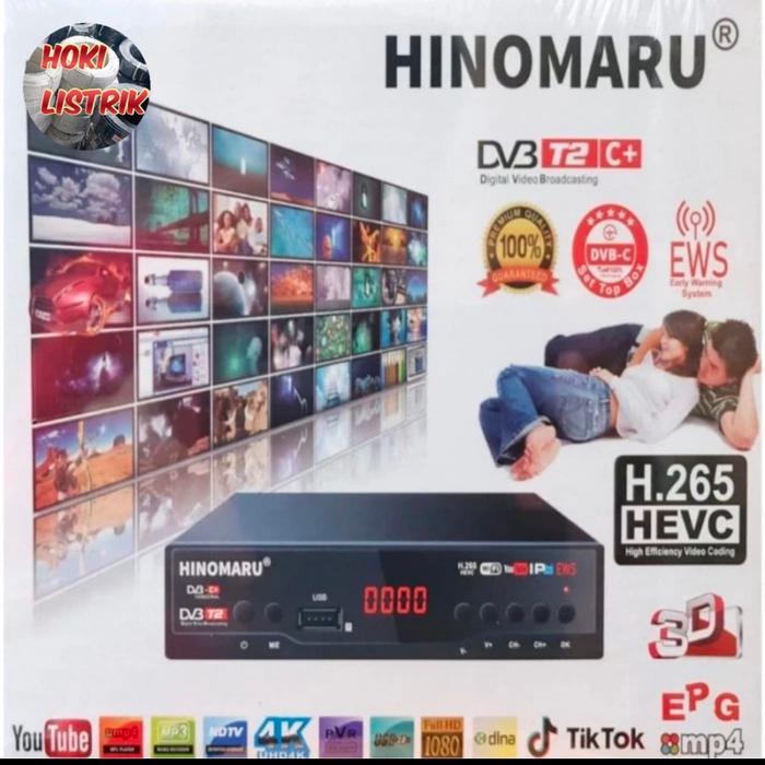set top box tv digital HINOMARU dvb t2 / setup box siaran digital SNI by Mitra Hobby