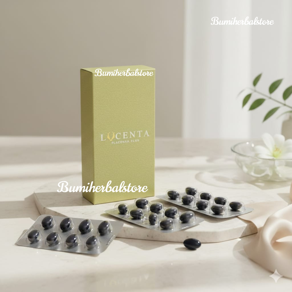 Lucenta Placenta Rusa Asli – 30 Kapsul – Import New Zealand Original