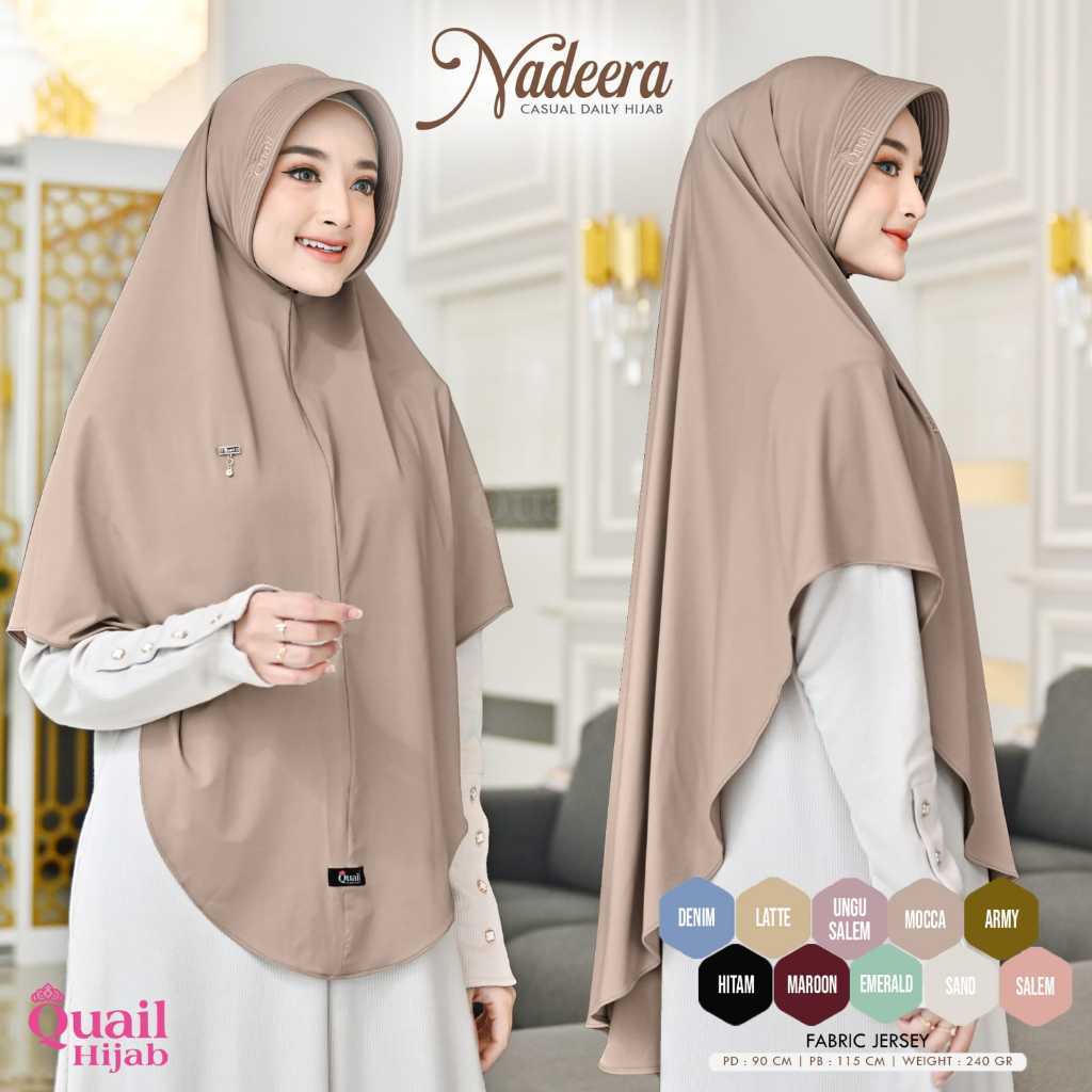 ada grup reseller tanyakan admin 2811 Nadeera Casual Daily hijab ginal Quail Jilbab Wanita Nadeera Q
