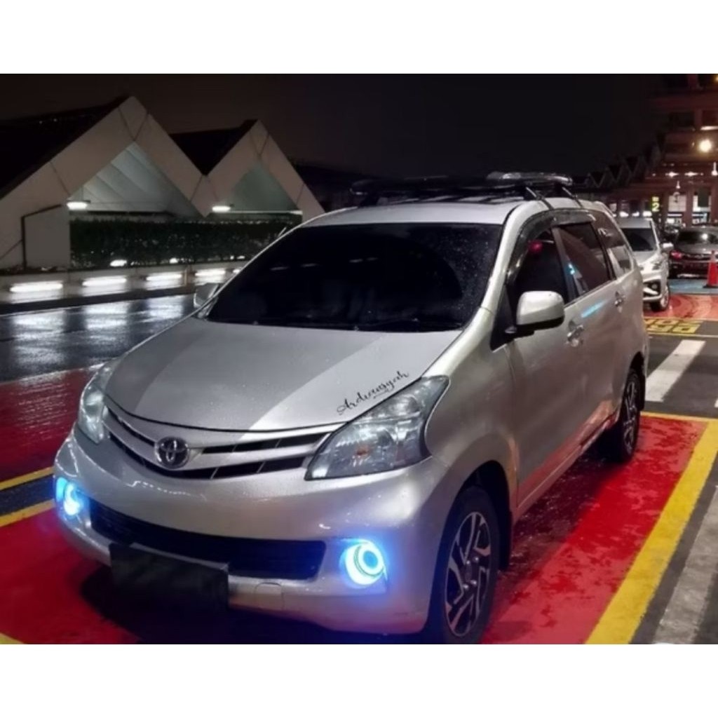 RJ FOGLAMP ANGEL AYES UNIVERSAL 89MM 1SET KANAN KIRI / LAMPU KABUT LAMPU SOROT BEMPER /variasi lampu