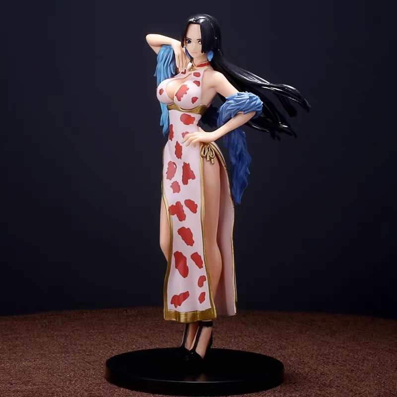 Hot One Piece Japan Anime Statue Boa Hancock cheongsam Sexy Girl PVC Action Figure Model Toy Adult C