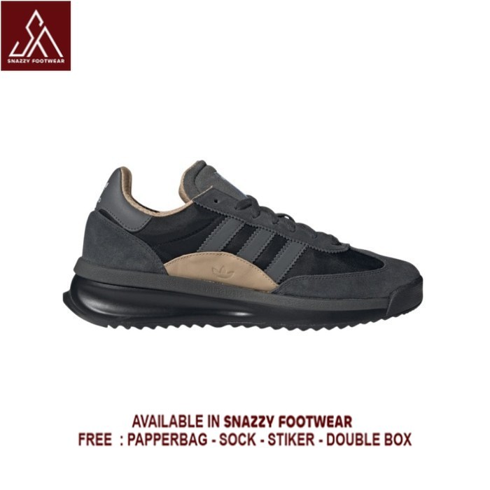 Sepatu Sneakers Adidas SL 72 RTN Dark Grey Black 100% Original Unisex