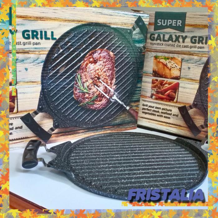 Grill Pan / Round Grill Pan 30 cm / Super Galaxy Grill Pan Panggangan