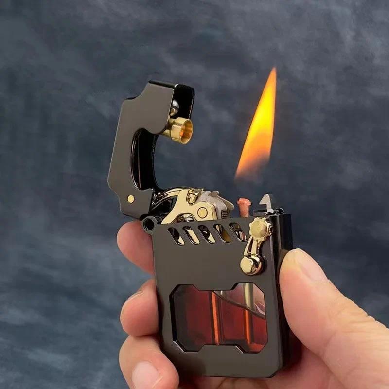 2025 New Zorro Kerosene Lighter Cyber Mecha Transparent Bin Rocker Cool Classic Torrens Tide Men Lig