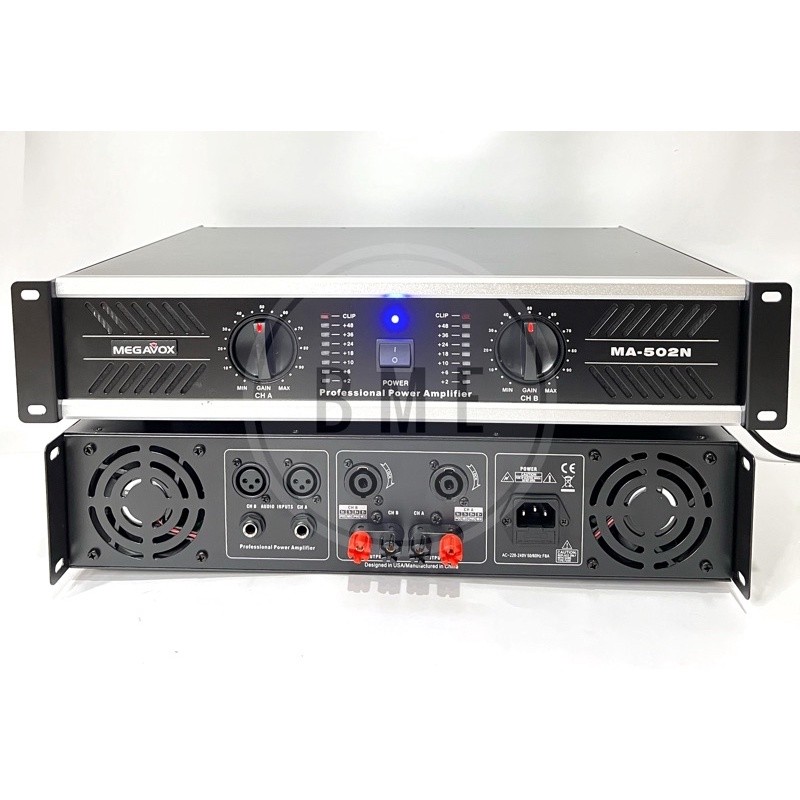 POWER AMPLIFIER MEGAVOX MA 502 POWER AMPLI MEGAVOX MA502 ORIGINAL