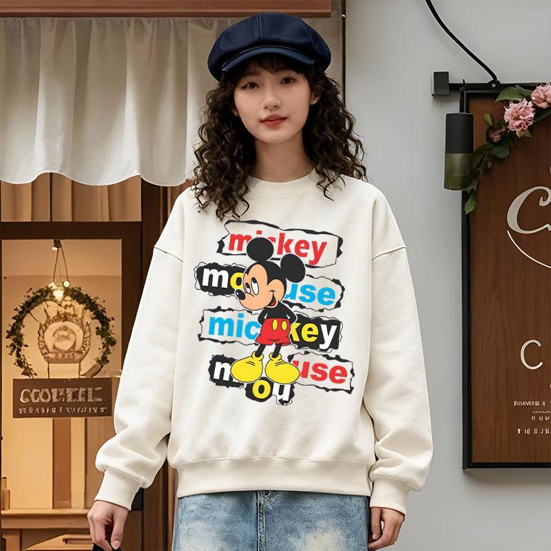 Sweater Oversize Gambar Miki Mouse Gravity Tee Korean Style | Baju Bahan Cotton | Miki Mouse Edition