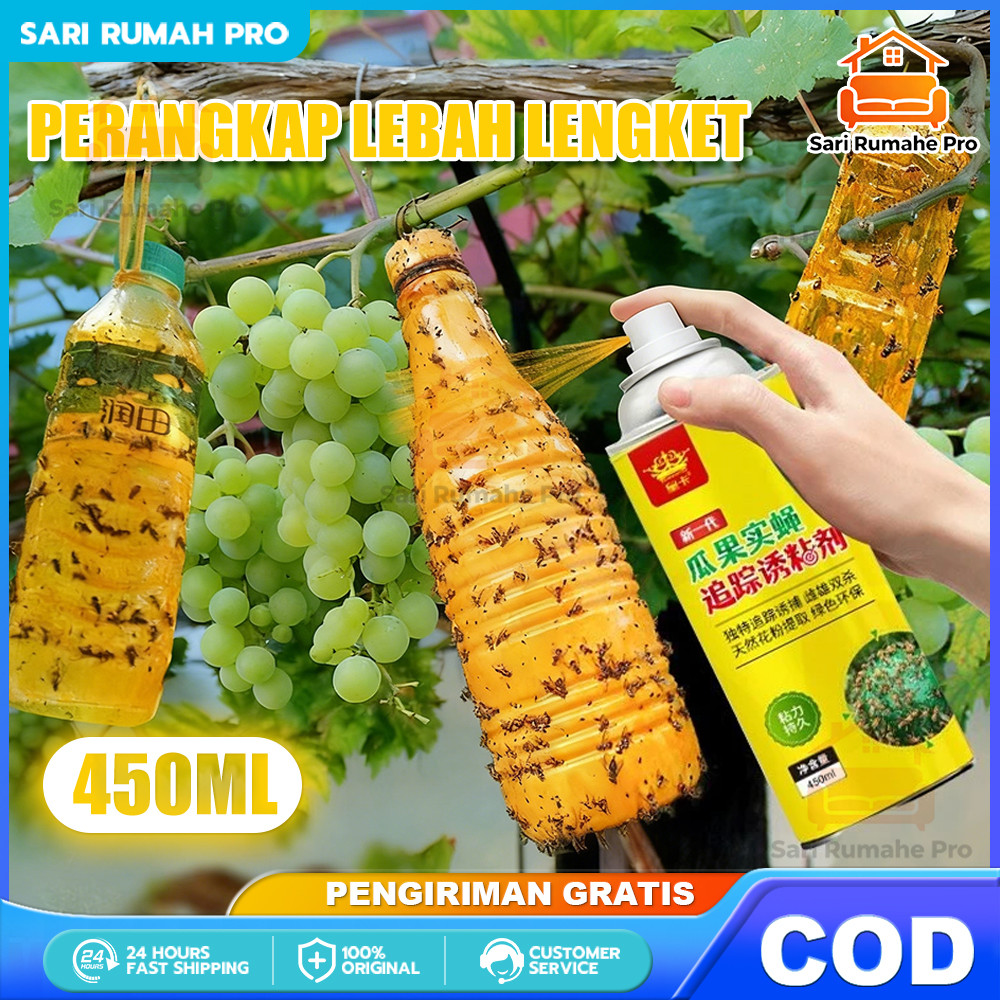 100% efektif 450ml Lem Perekat Lalat Buah Lem Perekat Serangga Lem Lalat Buah Lem Lalat Buah Super L