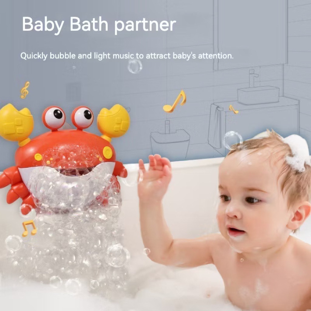 PRANADA MAINAN MANDI ANAK BUBBLE CRAB| Bubble Machine Kepiting BUBBLE Seru| MESIN PEMBUAT BUBBLE GEL