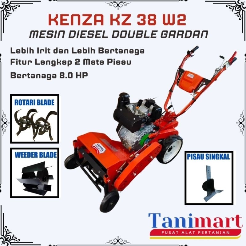 Mesin Dangir Mesin Diesel / Mesin Dangir Kenza / Traktor Mini / Mesin Bajak Mini / Mesin Dangir Jagu