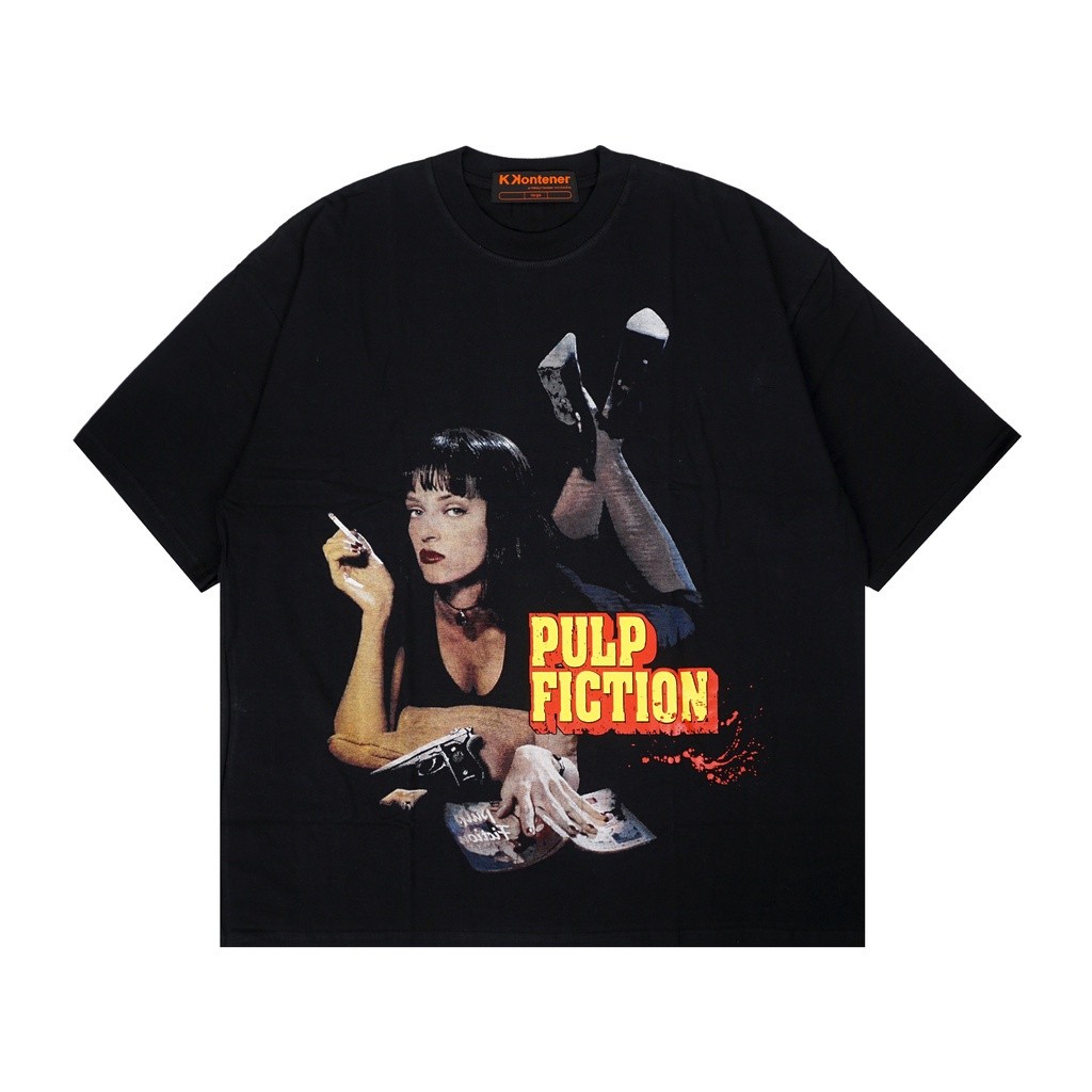 KKONTENER PULP FICTION OVERSIZE TSHIRT BLACK