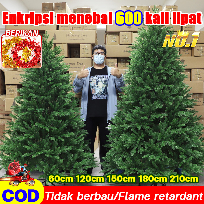Seri Natal pohon natal pohon natal 2 meter model baru christmas pohon natal 2 meter hiasan natal hia