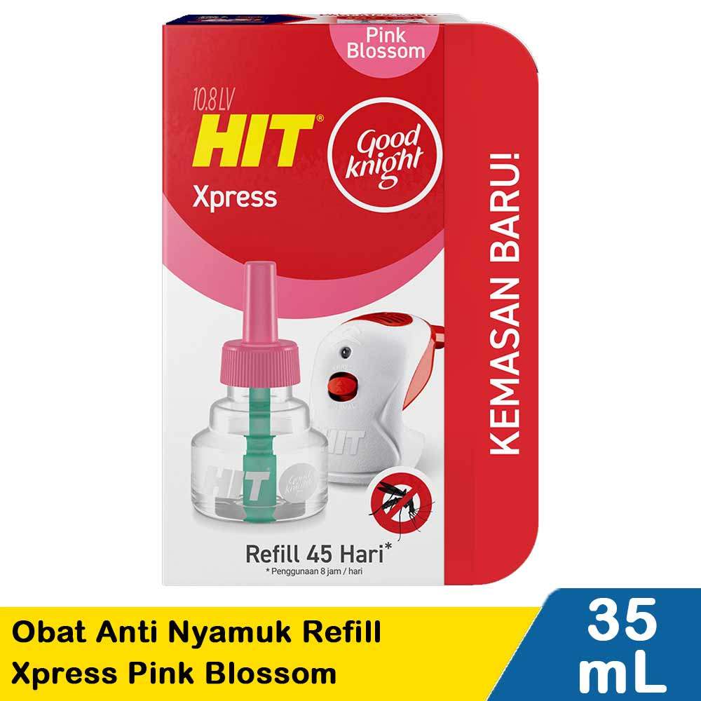 HIT ANTI NYAMUK REFILL XPRESS PINK BLOSSOM 35mL