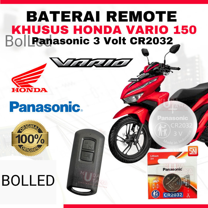 Baterai Remote HONDA VARIO 150 160 - ORIGINAL PANASONIC CR2032 | Battery Remote HONDA VARIO 150 160 