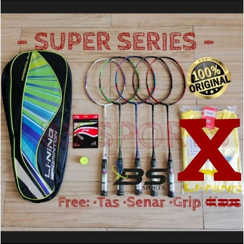 RAKET BADMINTON LINING SUPER SERIES SS68G7 SS78G7 SS88G7 SS98G7 ORIGINAL