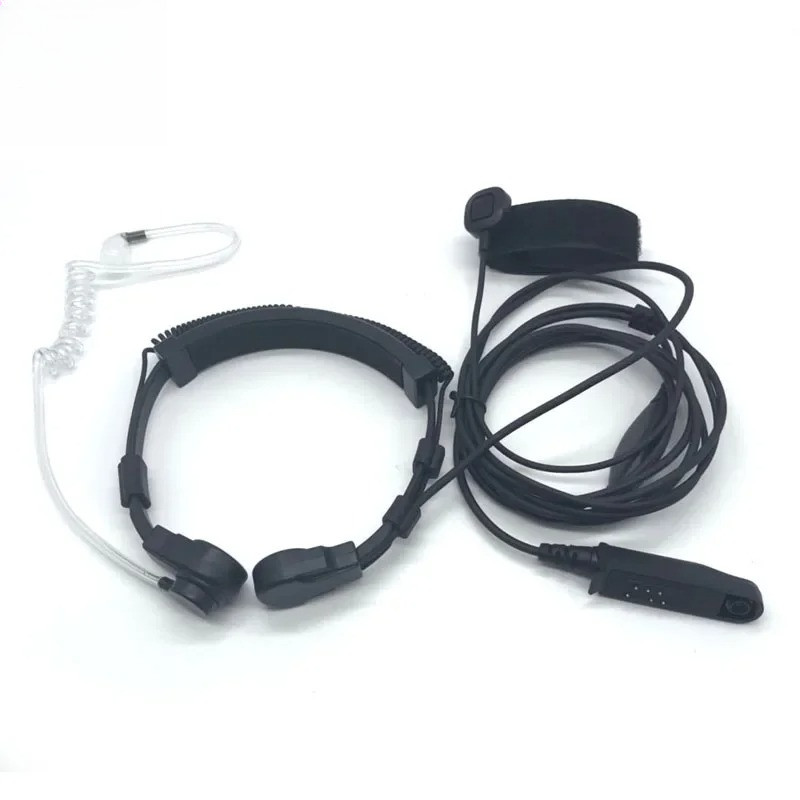 Radio UV-9R Plus BF-9700 BF-A58 Extendable Throat Vibration PTT Mic Earpiece Headset for UV-XR UV9R 