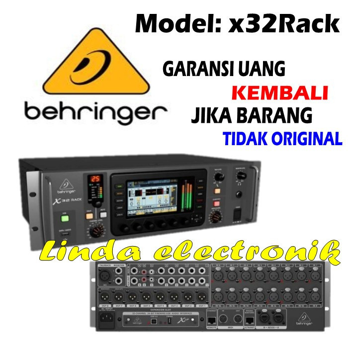 mixer digital x32rack / x 32rack / x32 rack garansi resmi original