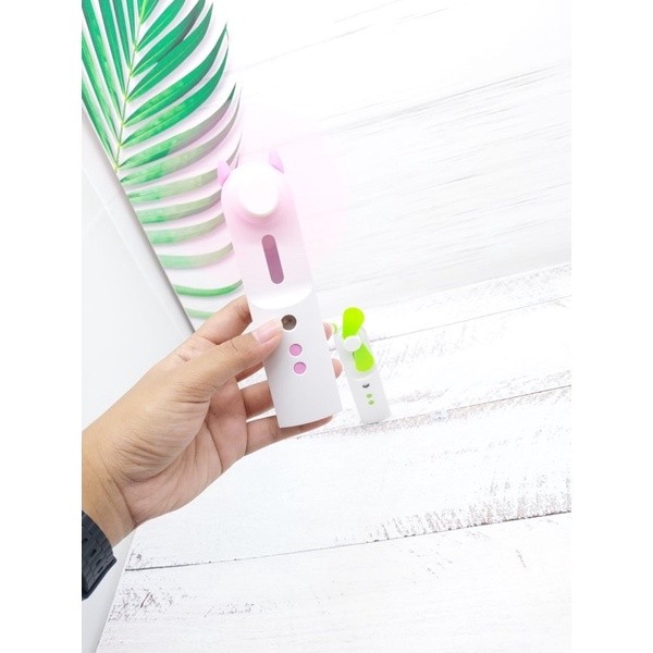 (acc ptk) Kipas Portable nano spray / KIPAS NANO SPRAY 2 IN 1 USB RECHARGEABLE/NANO MIST/HUMADIFIER 